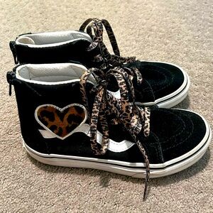 Girls hi-top Vans size 1